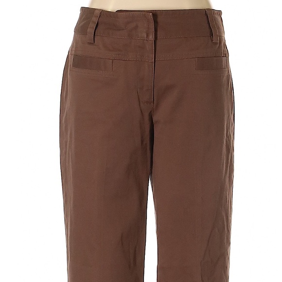 LOFT Brown Boyfriend Casual Pants / Size 4 - Picture 2 of 7
